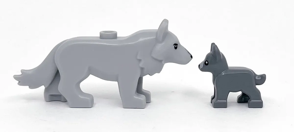 LEGO wolf and cub